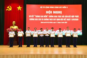 Bộ Tư lệnh Vùng Cảnh sát biển 3 sơ kết “Tháng cao điểm” chống khai thác IUU