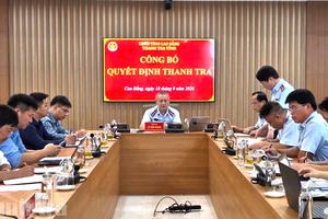Cao Bằng: Thanh tra Dự án xây dựng công trình Khách sạn, thương mại tổng hợp