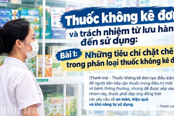 Bài 1: Những tiêu chí chặt chẽ trong phân loại thuốc không kê đơn