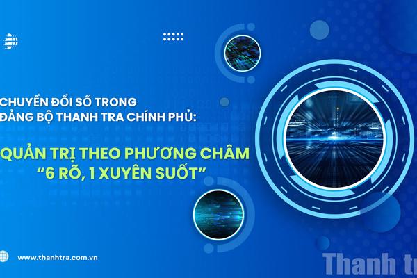 Chuyển đổi số trong Đảng bộ Thanh tra Chính phủ: Quản trị theo phương châm “6 rõ, 1 xuyên suốt”