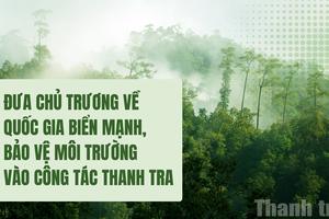 Đưa chủ trương về quốc gia biển mạnh, bảo vệ môi trường vào công tác thanh tra
