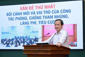 Thái Nguyên tập huấn phòng, chống tham nhũng, lãng phí cho 2.000 người