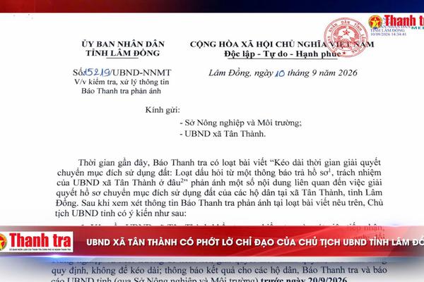 UBND xã Tân Thành có phớt lờ chỉ đạo của Chủ tịch UBND tỉnh Lâm Đồng?