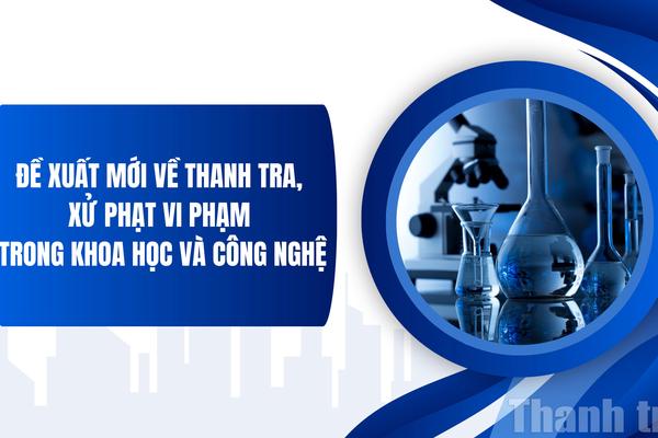 Đề xuất mới về thanh tra, xử phạt vi phạm trong khoa học và công nghệ