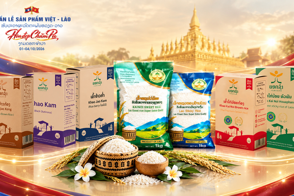 Gạo, trà, trầm hương Lào tìm thêm cơ hội tiếp cận người tiêu dùng Hà Nội