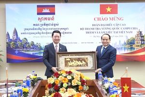 Toàn cảnh buổi hội đàm giữa Thanh tra Chính phủ Việt Nam và Bộ Thanh tra Campuchia