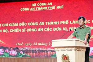 Giám đốc Công an TP Huế yêu cầu chủ động giữ vững an ninh, trật tự từ cơ sở