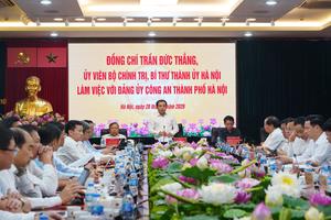 Bí thư Hà Nội: An ninh, trật tự phải đi trước một bước, kiến tạo môi trường phát triển Thủ đô bền vững