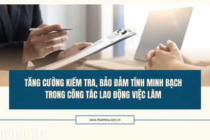 Tăng cường kiểm tra, bảo đảm tính minh bạch trong công tác lao động việc làm