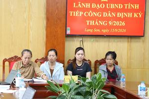 Lạng Sơn: Tiếp công dân 9 tháng tăng 32,1% so với cùng kỳ
