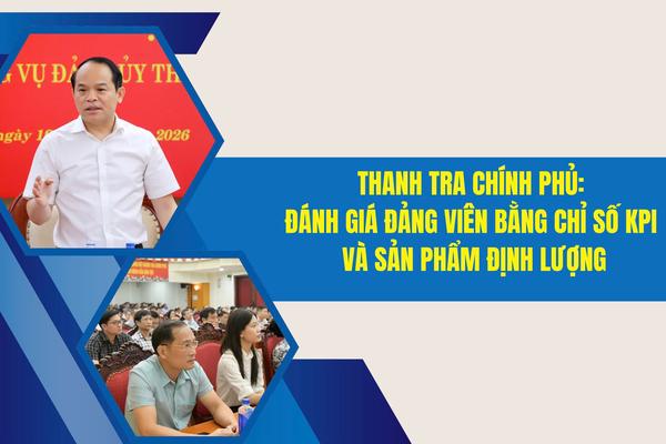 Thanh tra Chính phủ: Đánh giá đảng viên bằng chỉ số KPI và sản phẩm định lượng