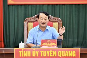 Bí thư Tỉnh ủy Tuyên Quang: Rà soát từng dự án tồn đọng, không để thất thoát, lãng phí