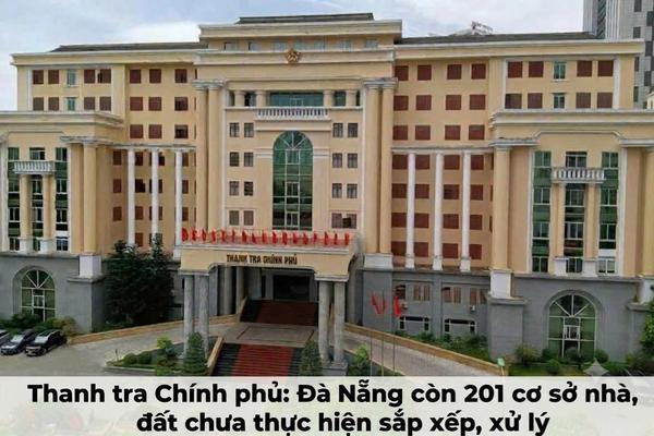 Thanh tra Chính phủ: Đà Nẵng còn 201 cơ sở nhà, đất chưa thực hiện sắp xếp, xử lý