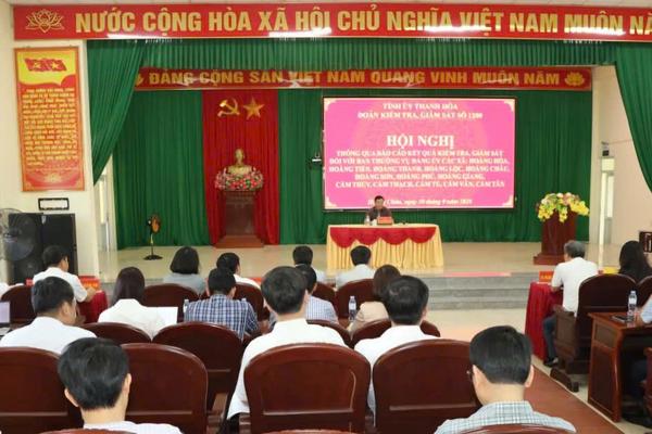 Thanh Hóa: Kiểm tra công tác cán bộ tại 13 xã, chỉ rõ những hạn chế cần khắc phục