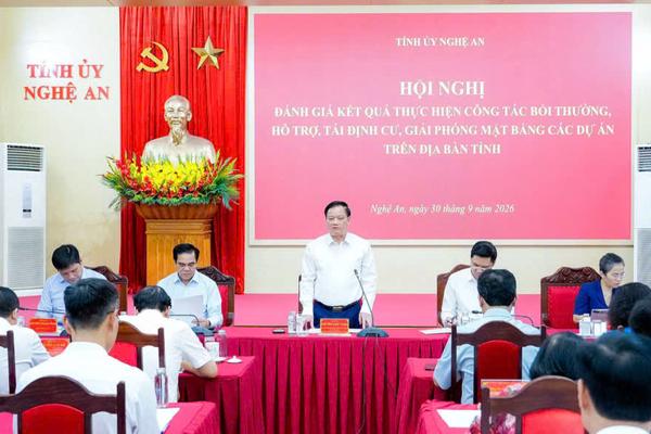 Nghệ An chấn chỉnh tình trạng né tránh, đùn đẩy trong giải phóng mặt bằng