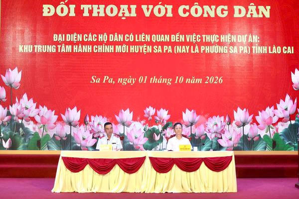 Đối thoại công khai với công dân về Dự án Khu trung tâm hành chính mới Sa Pa