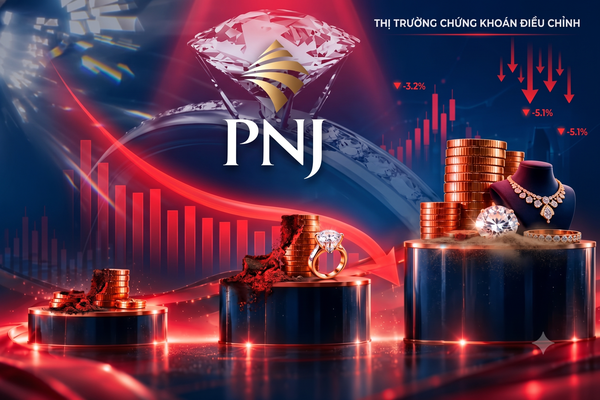 VN-Index giảm 5 phiên liên tiếp, PNJ lập kỷ lục thanh khoản