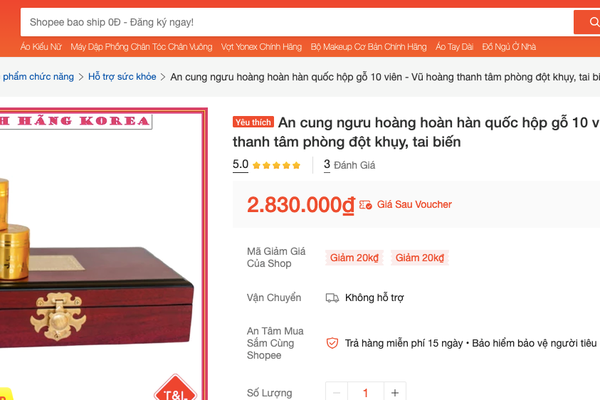 Cục An toàn thực phẩm đề nghị xử lý sản phẩm “An cung ngưu hoàng hoàn”