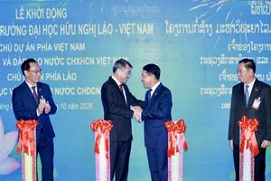 Hai Thủ tướng dự lễ khởi động xây dựng Trường Đại học Hữu nghị Lào - Việt Nam