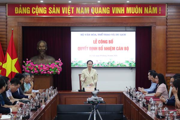 Bộ Văn hóa, Thể thao và Du lịch: Bổ nhiệm Cục trưởng Cục Báo chí và nhiều lãnh đạo chủ chốt