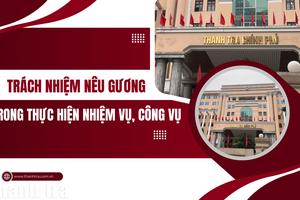 Trách nhiệm nêu gương trong thực hiện nhiệm vụ, công vụ