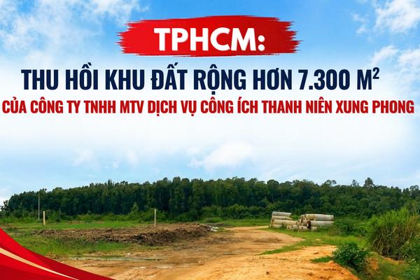 TPHCM: Thu hồi khu đất hơn 7.300 m2 của Công ty Dịch vụ Công ích Thanh niên Xung phong