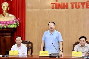 Chủ tịch UBND tỉnh Tuyên Quang yêu cầu đẩy nhanh giải quyết thủ tục hành chính theo quy trình “luồng xanh 50%”