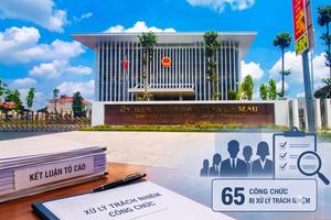 Cà Mau: Xử lý trách nhiệm 65 công chức qua thực hiện kết luận nội dung tố cáo