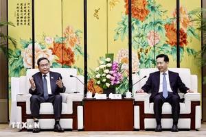 Chủ tịch Quốc hội Trần Thanh Mẫn tiếp Bí thư tỉnh ủy Thiểm Tây