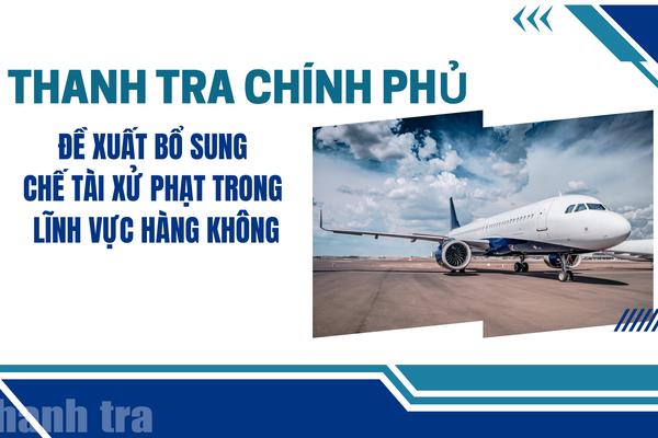 Thanh tra Chính phủ đề xuất bổ sung chế tài xử phạt trong lĩnh vực hàng không