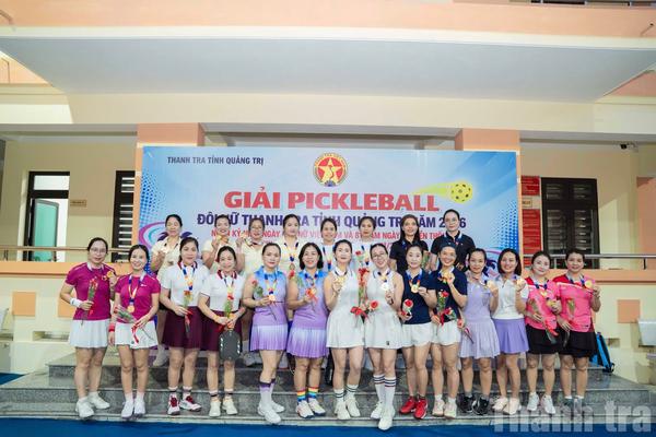 Thanh tra tỉnh Quảng Trị sôi nổi tổ chức giải Pickleball đôi nữ năm 2026