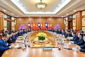 Thường trực Ban Bí thư Vilay Lakhamphong: Lào luôn ghi nhớ, trân trọng sự giúp đỡ của Việt Nam