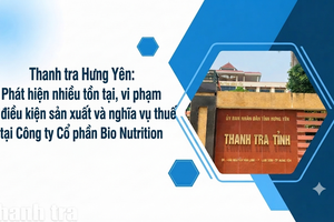 Thanh tra Hưng Yên: Phát hiện nhiều tồn tại, vi phạm về điều kiện sản xuất và nghĩa vụ thuế tại Công ty Cổ phần Bio Nutrition