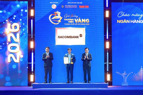 SACOMBANK 6 năm liên tiếp được vinh danh “Thương hiệu Vàng TP.HCM”
