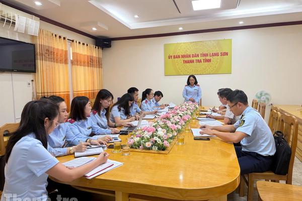 Thanh tra tỉnh Lạng Sơn thanh tra tại Sở Công thương