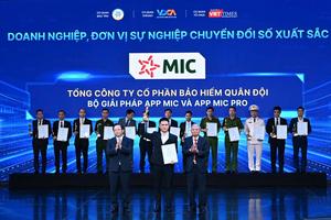 Bộ giải pháp bảo hiểm số đưa MIC tỏa sáng tại Giải thưởng Chuyển đổi số Việt Nam 2026