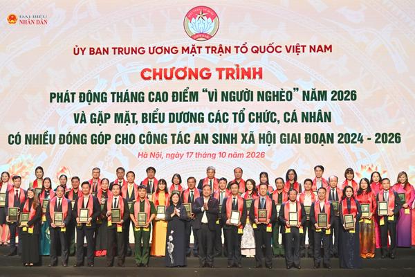 Hơn 366 tỷ đồng hưởng ứng Tháng cao điểm “Vì người nghèo” năm 2026