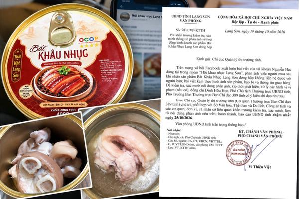 Lạng Sơn yêu cầu xác minh phản ánh về sản phẩm Bát Khẩu Nhục đóng hộp