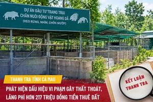 Cà Mau: Phát hiện dấu hiệu vi phạm gây thất thoát, lãng phí hơn 217 triệu đồng tiền thuê đất