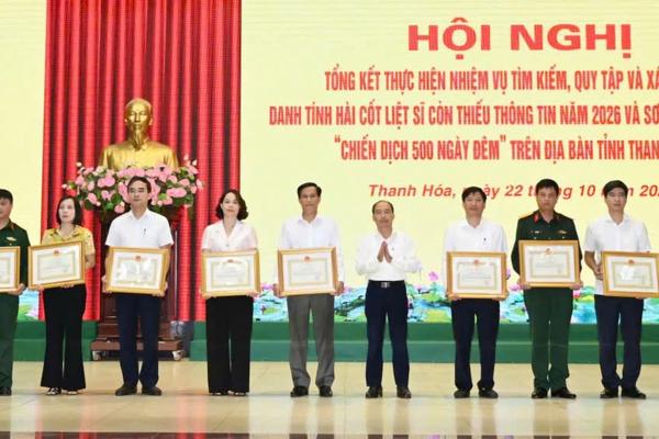Thanh Hóa hoàn thành lấy mẫu tại 25 nghĩa trang liệt sĩ, sớm hơn kế hoạch 6 tháng