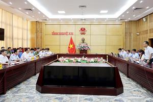 Thanh tra Chính phủ làm việc với tỉnh Nghệ An về giải quyết, xử lý các vụ việc khiếu nại, tố cáo trên địa bàn