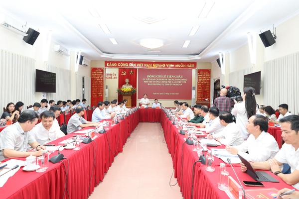 Phó Thủ tướng Lê Tiến Châu yêu cầu Nghệ An tháo gỡ điểm nghẽn, tạo đột phá tăng trưởng