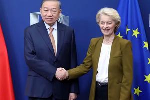 Chủ tịch Ủy ban châu Âu Ursula von der Leyen: EU luôn coi trọng quan hệ với Việt Nam