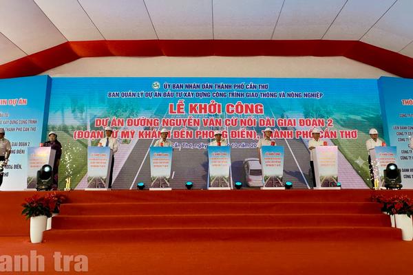 Cần Thơ: Khởi công đường Nguyễn Văn Cừ nối dài gần 1.600 tỷ đồng, mở không gian phát triển Phong Điền