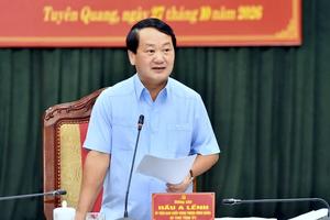 Bí thư Tỉnh ủy Tuyên Quang: Không để người dân chịu thiệt thòi do yếu kém trong thực thi công vụ