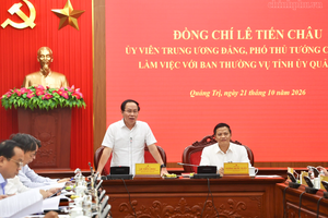 Kết luận của Phó Thủ tướng Chính phủ Lê Tiến Châu tại buổi làm việc với tỉnh Quảng Trị