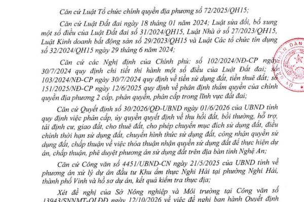 Nghệ An thu hồi hơn 9.000m² đất tại Cửa Lò do vi phạm pháp luật về đất đai