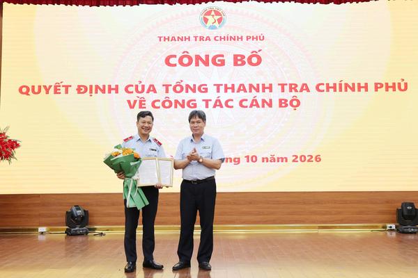 Cục trưởng Cục III được điều động, bổ nhiệm làm Chánh Văn phòng Đảng ủy Thanh tra Chính phủ