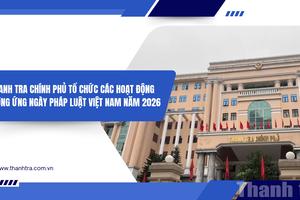 Thanh tra Chính phủ tổ chức các hoạt động hưởng ứng Ngày Pháp luật Việt Nam năm 2026