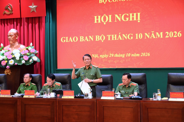 Bộ trưởng Bộ Công an: Kiên quyết không để nhiệm vụ năm 2026 tồn đọng